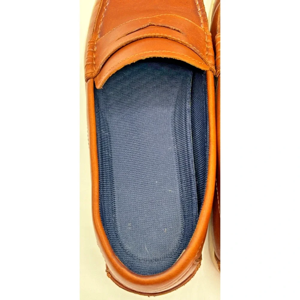 Cole Haan Men's Cognac Leather Penny Loafers Sneaker Slip On Shoes Size 13